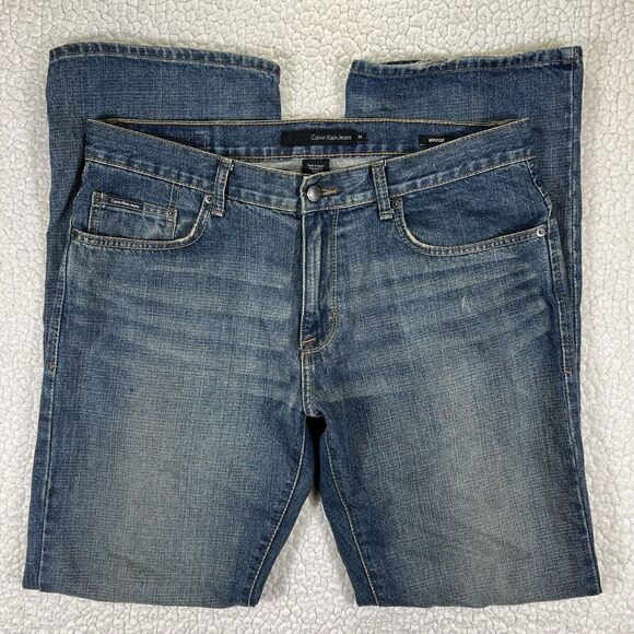Calvin Klein Jeans Men’s Size 34x33 Blue Boot Cut Cowboy Western